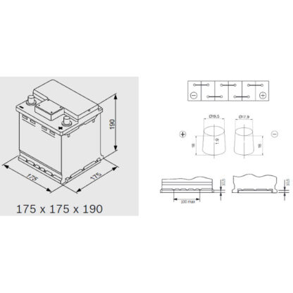 Μπαταρία BOSCH S4 S4000 44AH 420Α(EN) - Image 2