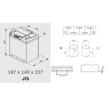 Μπαταρία BOSCH S4 S4030 40AH 330Α(EN) - Image 2