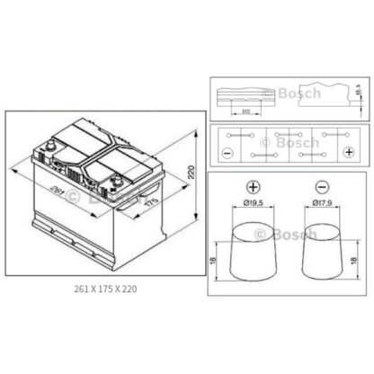 Μπαταρία BOSCH S4 S4026 70AH 630Α(EN) 80D26L - Image 2