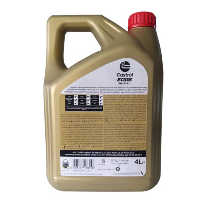 CASTROL EDGE 5W30 LL 4L - Image 2