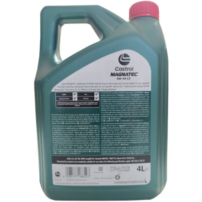 CASTROL MAGNATEC 5W40 4L C3 - Image 2