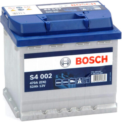 Μπαταρία BOSCH S4 S4002 52AH 470Α(EN)