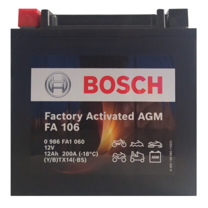 Μπαταρία Moto BOSCH AGM 0986FA1060 FA106 YTX14-BS 12AH 200A