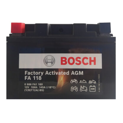 Μπαταρία Moto BOSCH AGM 0986FA1180 FA118 YT12A-BS 10AH 145A