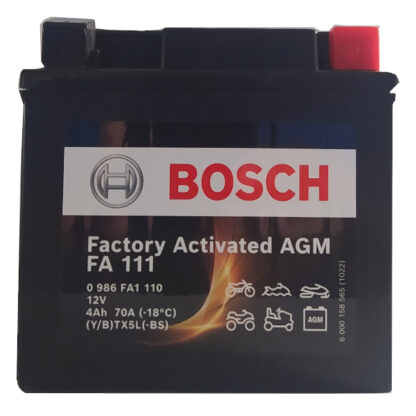 Μπαταρία Moto BOSCH AGM 0986FA1110 YTX5L-BS 4AH 70A